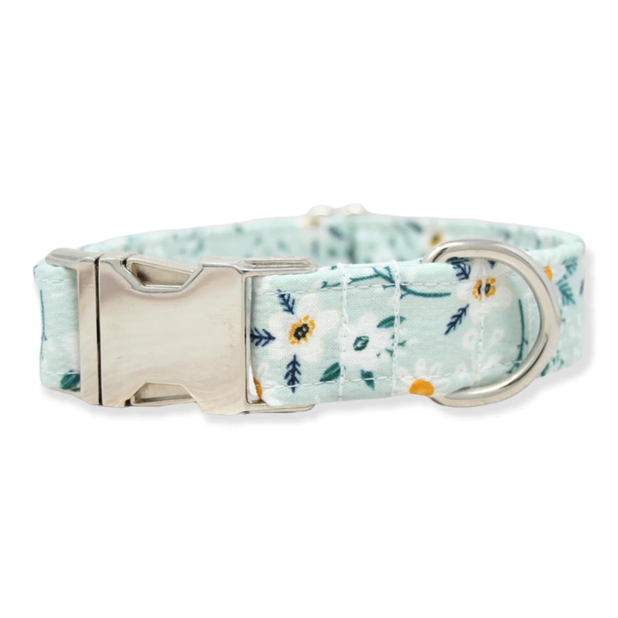 The Oxford Dog Mint Daisy Floral Dog Collar