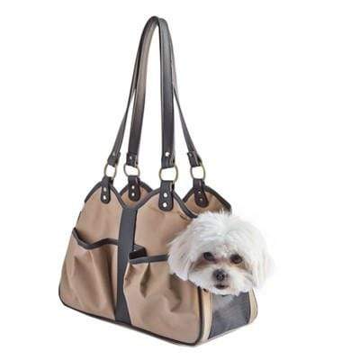 PetAmi Dog Purse Carrier for Small Dogs, Airline Approved Soft Sided Pet  Carrier w/ Pockets, Ventilated Dog Carrying Bag Puppy Cat, Dog Travel  Supplies Accessories Carry Tote, Sherpa Bed, Floral Gray -