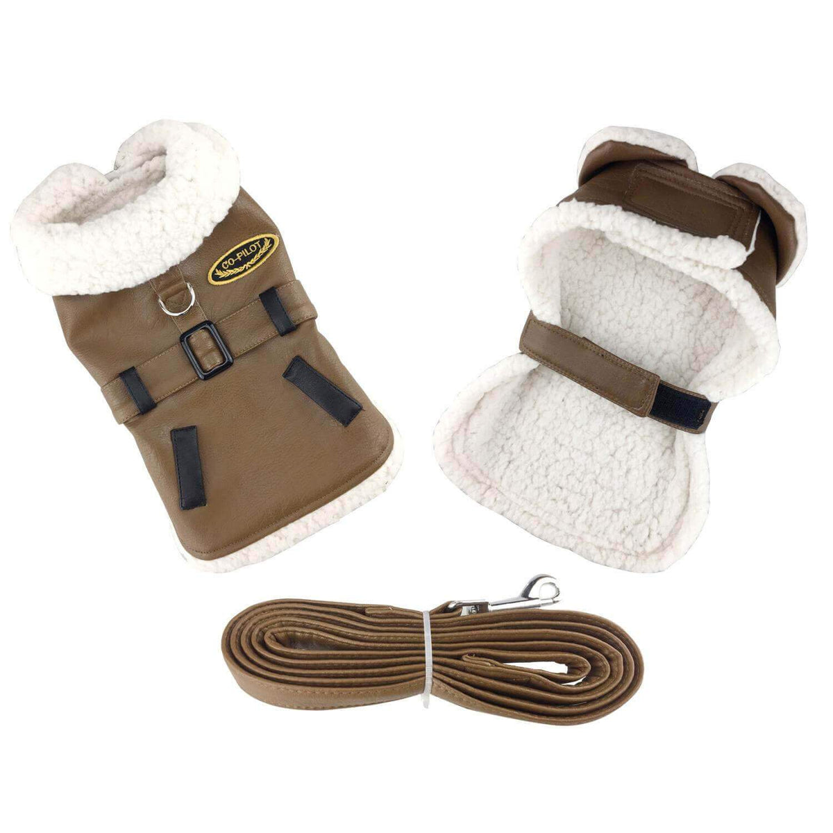 Brown &amp; Black bomber dog coat
