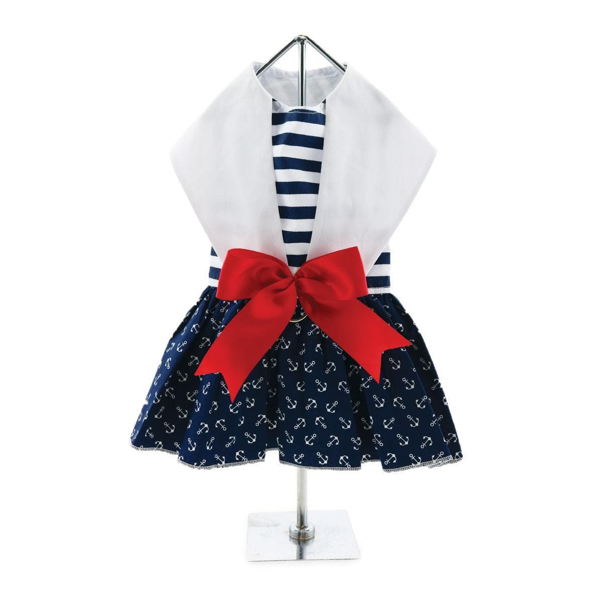 Nautical Dog Dress - Back