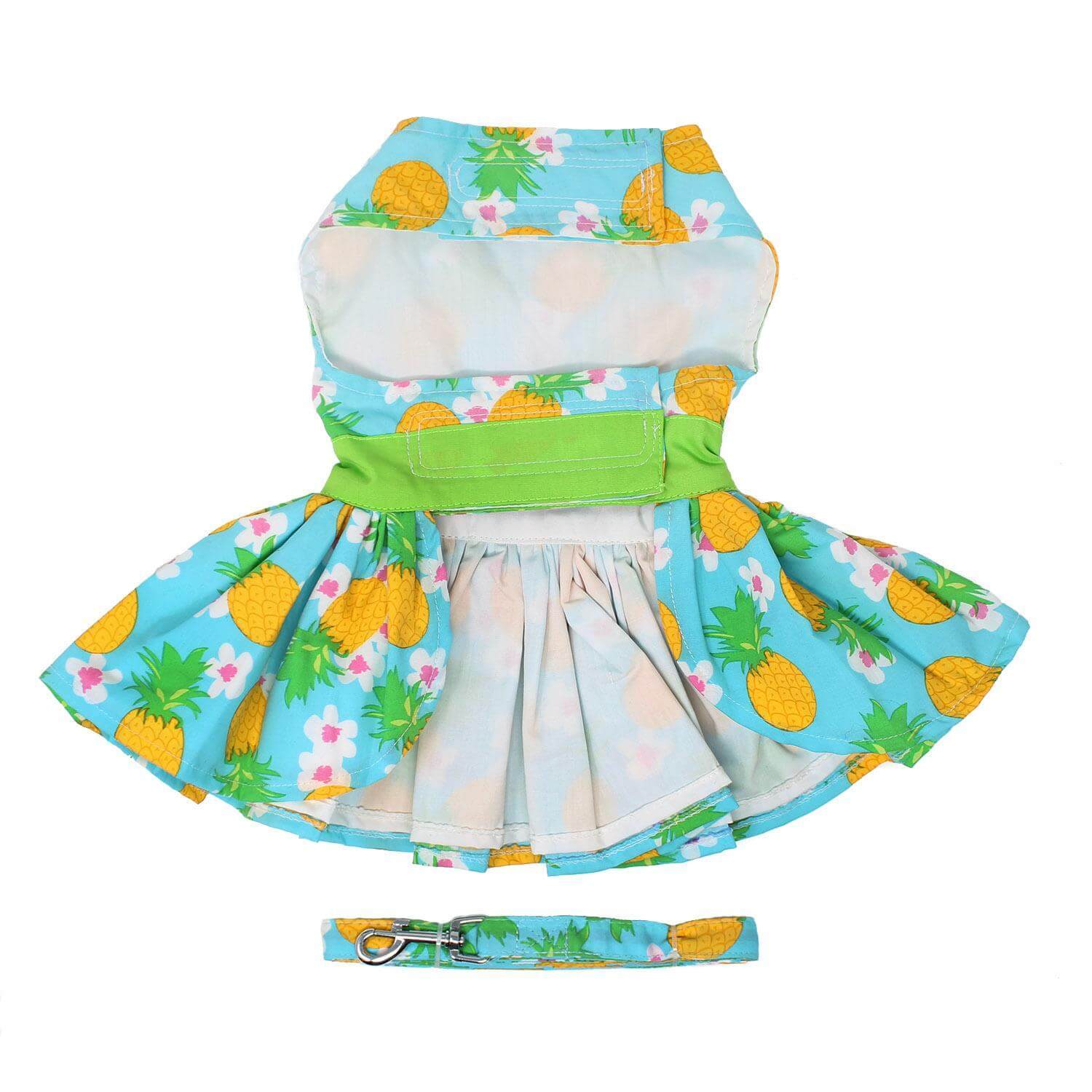 Pineapple Luau Dog Dress - Belly