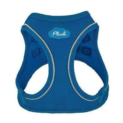 Plush Step-in Harness for small dogs - Lapis Blue